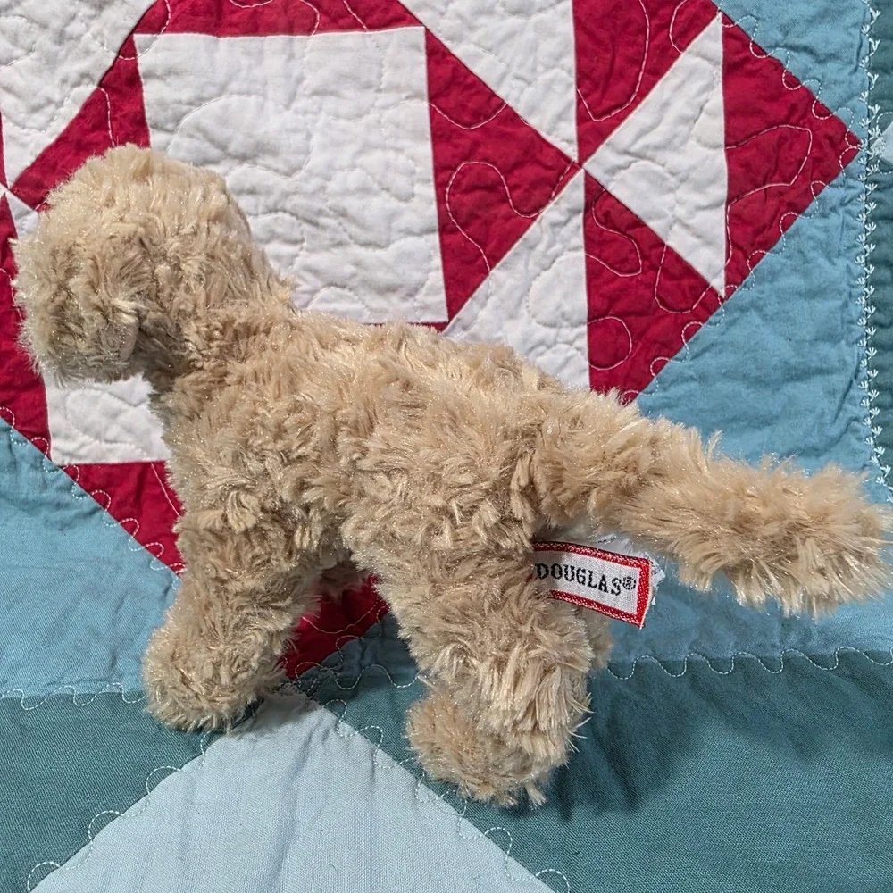 Douglas‎ Cuddle Toys Goldendoodle Tan Puppy Plush Stuffed Animal 8 Inch 2110